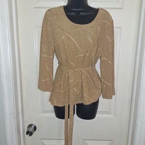 Ashro belted blouse size large